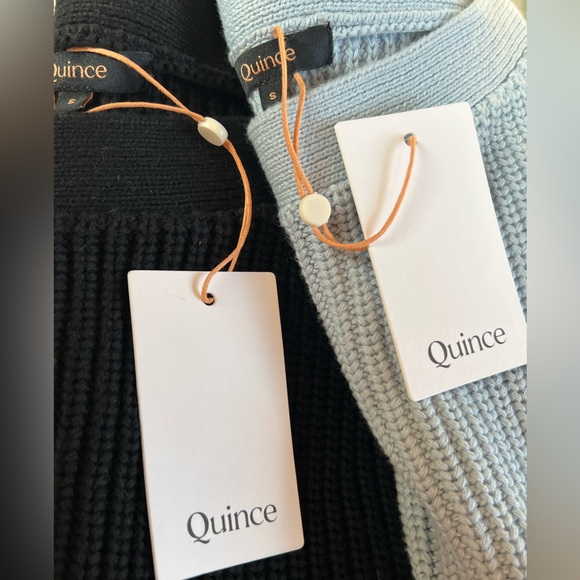 NWT SET/2 QUINCE 100% Organic Cotton Fisherman Boatneck Sweater SMALL NWT RARE! - Picture 5 of 11